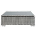 thumbnail image 4 of Modway Conway 45" Modern Rattan Outdoor Coffee Table in Light Gray, 4 of 7