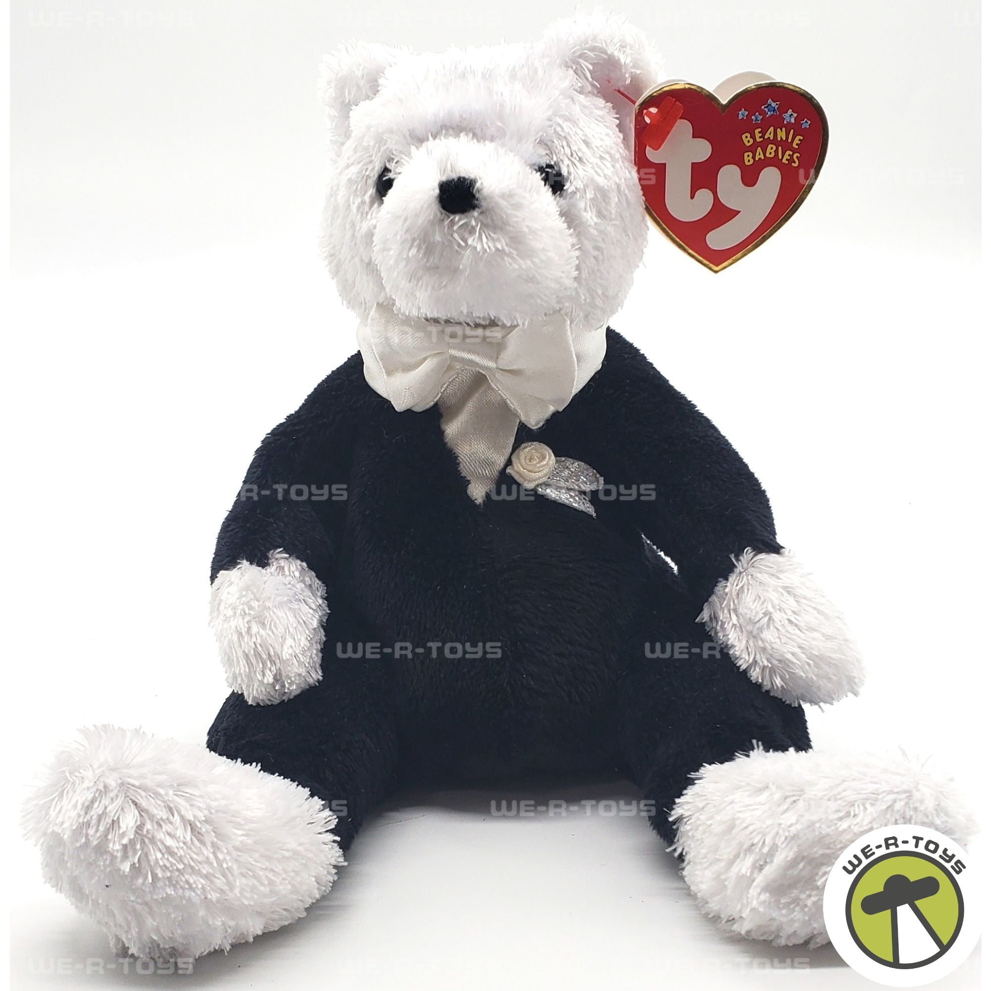 ty ぬいぐるみ クリスマス　ウェディング　テディベア Ty Beanie Baby Mr and Mrs Bear (Bride and Groom Wedding Teddy) Set