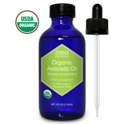 Zongle USDA Certified Organic Avocado Oil, Safe To Ingest, Persea Americana, 4 OZ