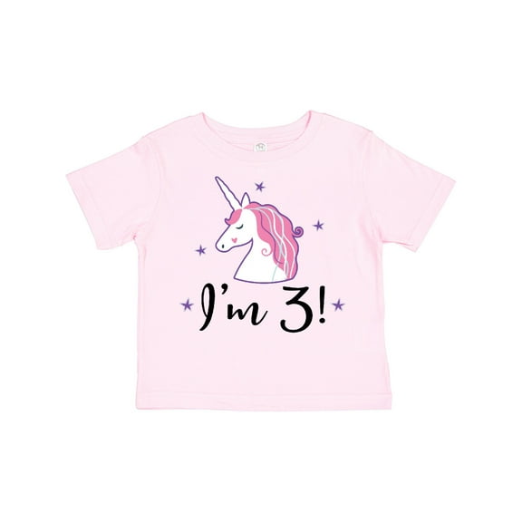 Inktastic Third Birthday Cute Unicorn Girls Toddler T-Shirt