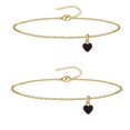 thumbnail image 1 of Stainless Steel Heart Chain Bracelets And Anklets, 1 of 5
