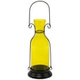 thumbnail image 2 of Northlight Transparent Glass Candle Lantern with Metal Frame - 12" - Yellow and Black, 2 of 9