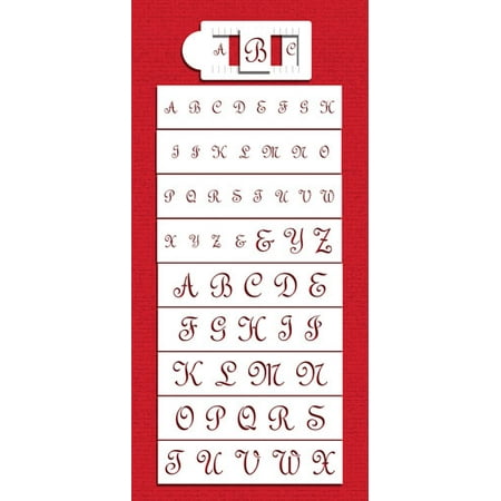 French Script Monogram Cake Stencil Set By Designer Stencils