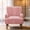 Pink, variant on CQSXDA Corduroy Accent Upholstered Armchair with 9-Inch Solid Wood Legs for Modern Living Room Decor, Beige