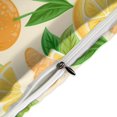 thumbnail image 4 of HAHDAXIA Orange Fruit Pattern Bedding Solid Comforter Set for All Seasons,3 Pieces(1 Comforter+2 Pillowcases),Soft Microfiber Bedding Set Twin(86"x70"), 4 of 7