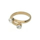 thumbnail image 1 of Anillo para Mujer con Cristal Fino Swarovski Round Stone–  Bañado en Oro 14k– Anillo Elegante y Brillante-Aretes de Mujer de Moda, Joyería para Mujer de Moda– Regalo especial Ortiz Espinosa Temporada, 1 of 2