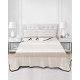 thumbnail image 3 of Brown Stripe Twin Size Down Alternative Comforter, Lightweight Comforter Quilt Bedding Set with Pillow Shams Modern Rustic Horizontal Brown Striped All Seasons Bed Comforter Duvet Insert 68"x86", 3 of 7
