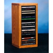 Wood Shed 109-1 Solid Oak desktop or shelf CD Cabinet