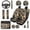 Deers Camo Forest, variant on XYZCANDO Deer Camo Forest 14 Pack Car Seat Covers Full Set Steering Wheel Cover Auto Center Console Pad Seat Belt Pads Headrest Covers for Most Cars SUVs Sedans