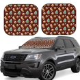 thumbnail image 1 of Easygdp Christmas Gingerbread for 2 PCS Foldable Car Sun Shade Front Windshield Sun Protection Cover for Car, SUV, Truck-Medium, 1 of 6