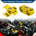 thumbnail image 2 of Unique Bargains Hose Separator Clamp Fitting Adapter/ Pipe Tube Line Separator Clamp Tooling AN4 11mm 4pcs Gold Tone, 2 of 6