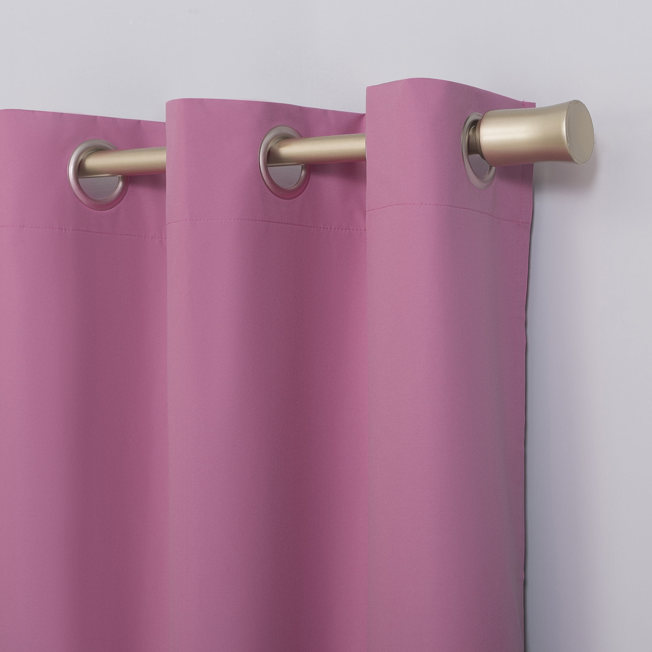 Sun Zero Harper Bright Vibes 100% Blackout Grommet Curtain Panel, 40"X63", Pink, 40"X63", Pink