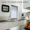 thumbnail image 6 of Westclox 11.5" Quartz Digital Battery Operated Wall Clock, Temperature Display, 6 of 6