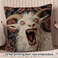 thumbnail image 3 of 18x18 Pillow Cover,Screaming Goat Plush, Funny Animal Throw Pillow with Soft Design,Decorative Pillowcase with Material, Home Decor Accent,Cushion Cover for Bed Couch Chair Bedroom Living Room(A), 3 of 7