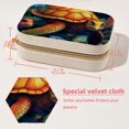 thumbnail image 5 of Sea Turtle Velvet Portable Jewelry Box with Removable Compartment - Ultimate Gift for Bracelet and Earring Organization, 5 of 7