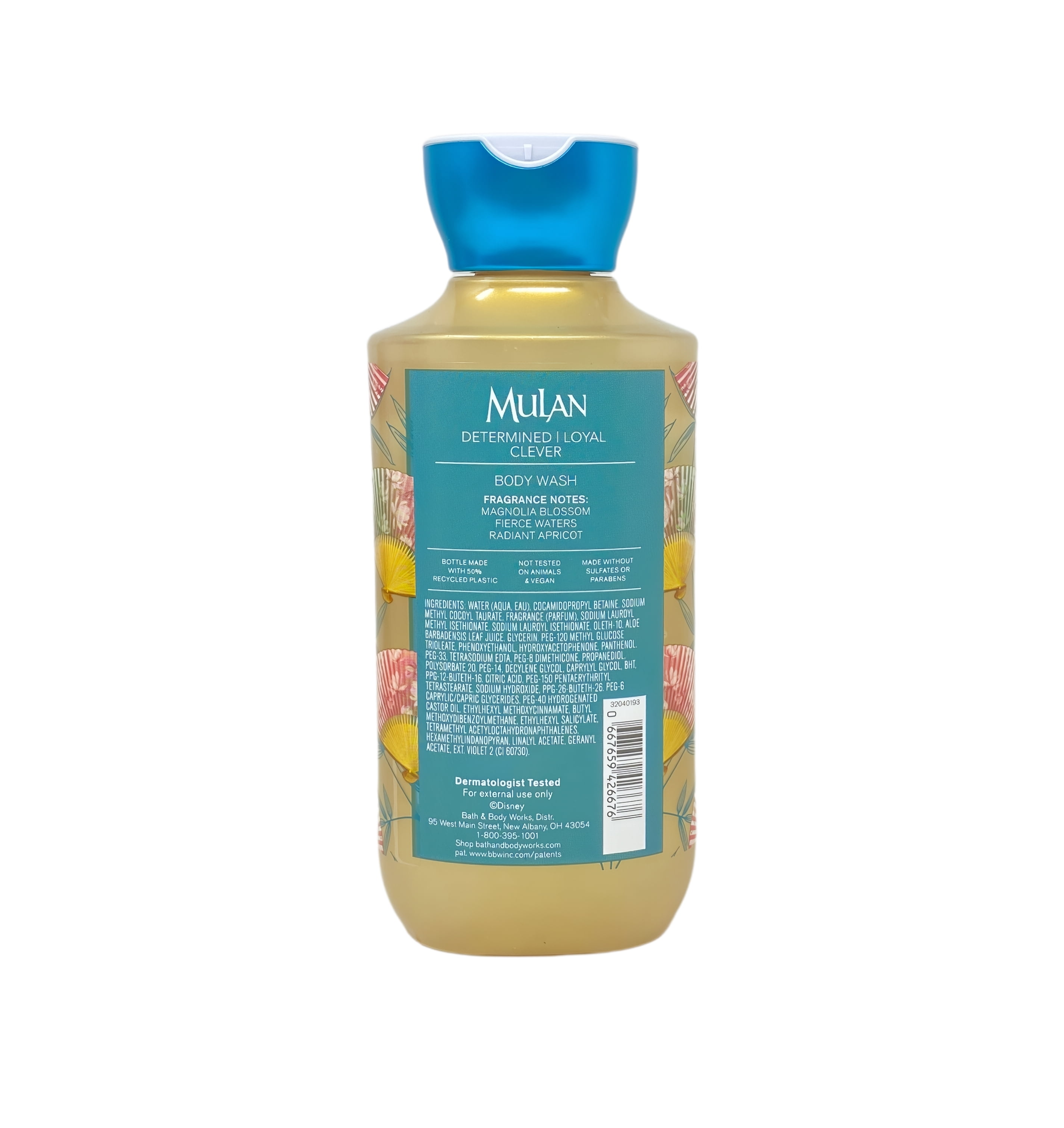 Bath & Body Works Princess Collection Mulan 2 Body Washes with a Perfectly Peeled Bar Soap