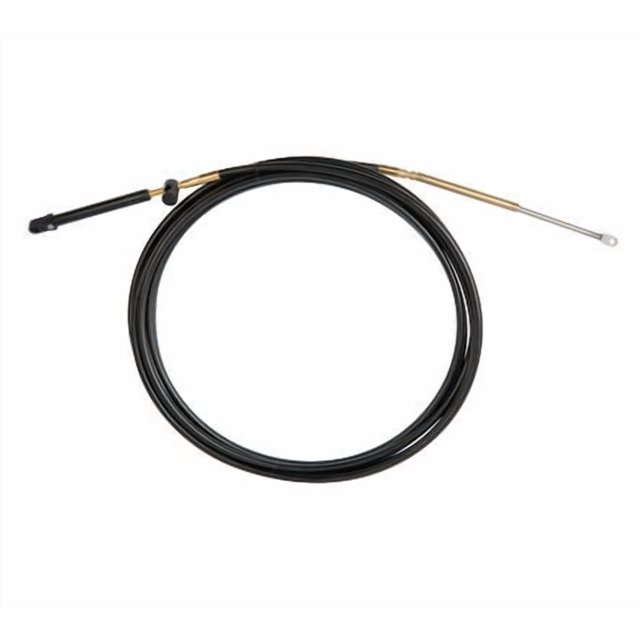 SeaStar Câble d'Accélérateur CCX18917 Xtreme Gen II; pour Commandes Mercury Série 4000; Longueur 17 Pieds; Noir; Acier Inoxydable; avec 2 Œillets; avec Bornes en Acier Inoxydable et Raccords en Laiton