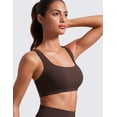 thumbnail image 5 of CRZ YOGA Butterlift Square Neck Sports Bras for Women Wireless Racerback Workout Yoga Top Non Padded, 5 of 5