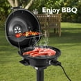 thumbnail image 6 of Zintown Grill Electric Grill Outdoor Standing Barbeque Grill Adjustable Temperature Control for Patio Backyard Black, 6 of 7