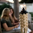 thumbnail image 5 of TIKI Brand Weather Resistant 4-Pack 57 inch Tiki Torch Bamboo Brown, 5 of 7