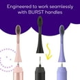 Burst Sonic Electric Toothbrush Replacement Head, Lavender
