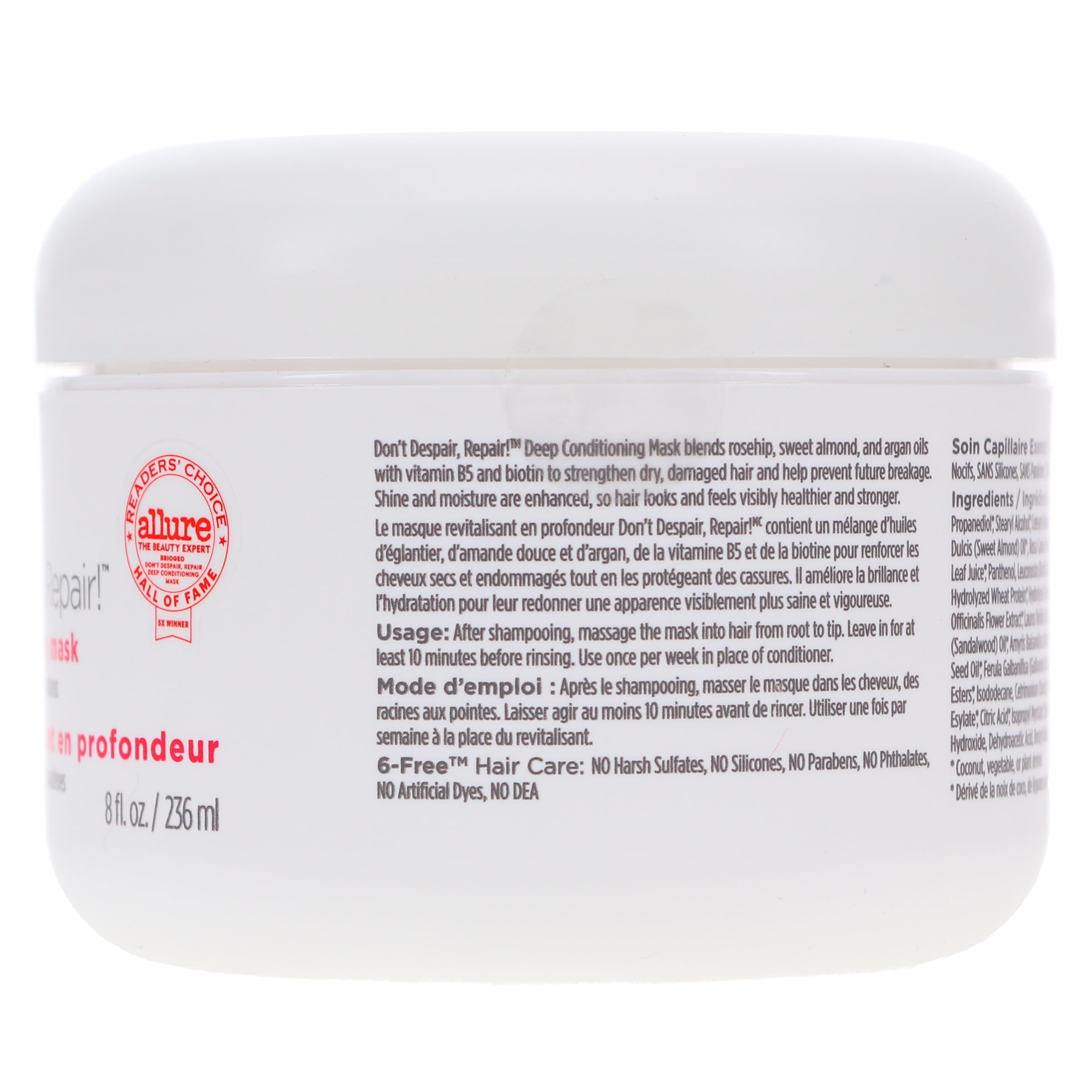 Briogeo Don't Despair, Repair! Deep Conditioning Mask 8 oz