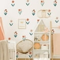 thumbnail image 4 of Tulip Flowers Wall Stickers For Kids Room Living Room Bedroom Home Decoration Wall Decal Home Floral Background Wall Decoration, 4 of 8