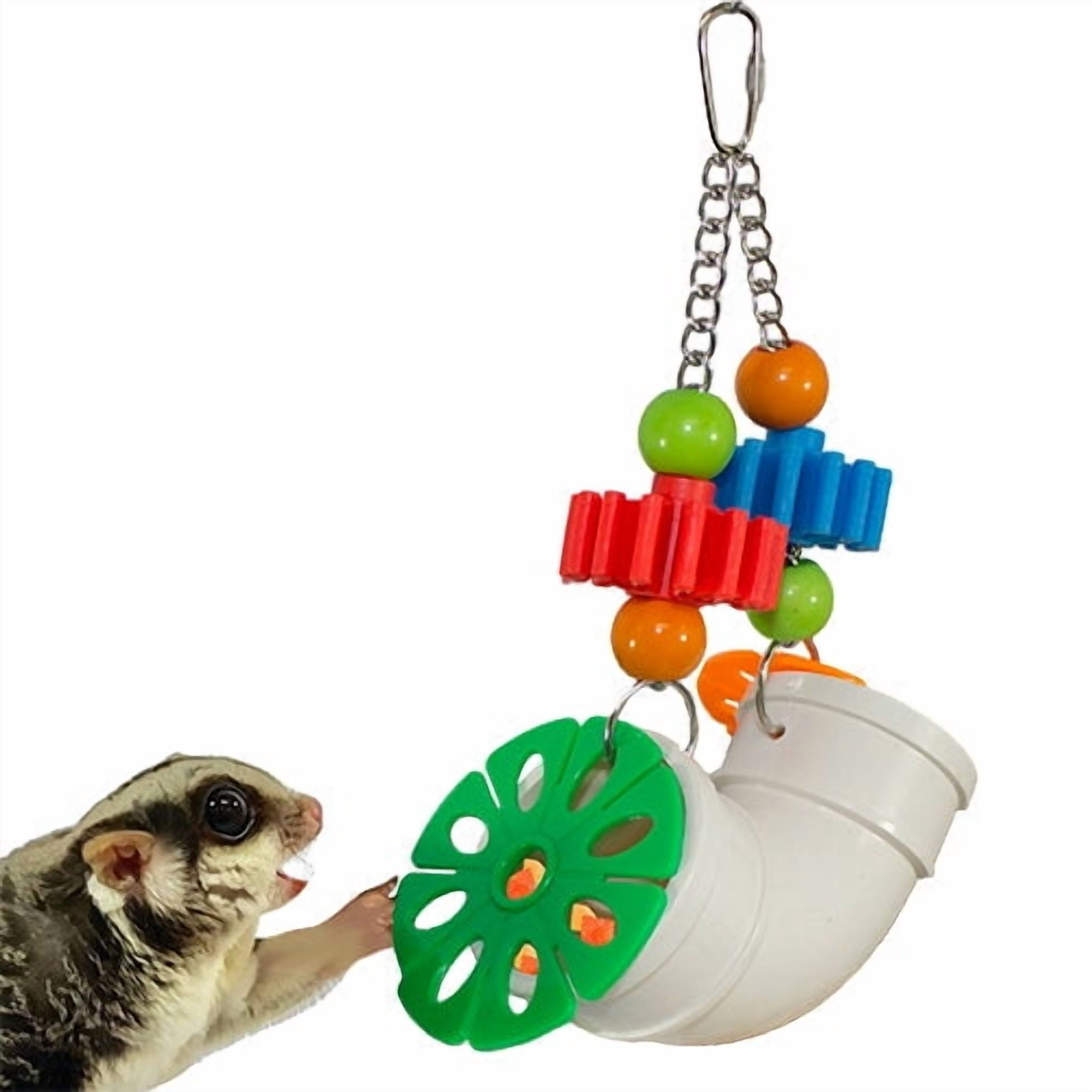 Exotic Nutrition Jungle Canopy Toy Bundle - Colorful Interactive Climbing Forage Cage Accessory Toy Set - for Sugar Gliders, Rats, Ferrets, Hamsters, Squirrels, Parrots, Birds, Marmosets, Degus, Monk