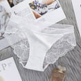 thumbnail image 6 of Spdoo Women's Lace Ice Traceless Lace Cut Out Breathable Cotton Crotch Women's Underwear Triangle Shorts, 6 of 6