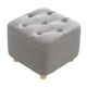 thumbnail image 2 of Reposapiés Taburete otomano Perfecl Escabel gris, 2 of 8