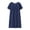 404#Navy, variant on Under $6 Womens Cotton Nightgown Short Sleeve Summer Silk Sleep Dress For Middle Aged New Loose Fitting Home Wear Elderly Plus Size Nightshirts for Women Sleepwear
