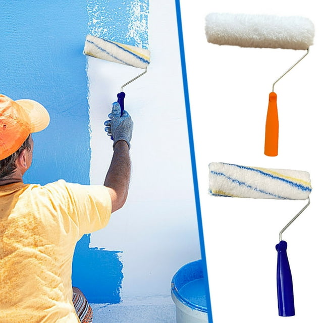 Kit profesional de rodillos para pintura en paredes y techos - Asa ergonómica, acabado liso, fácil de limpiar - Proyectos DIY y de pintura profesional