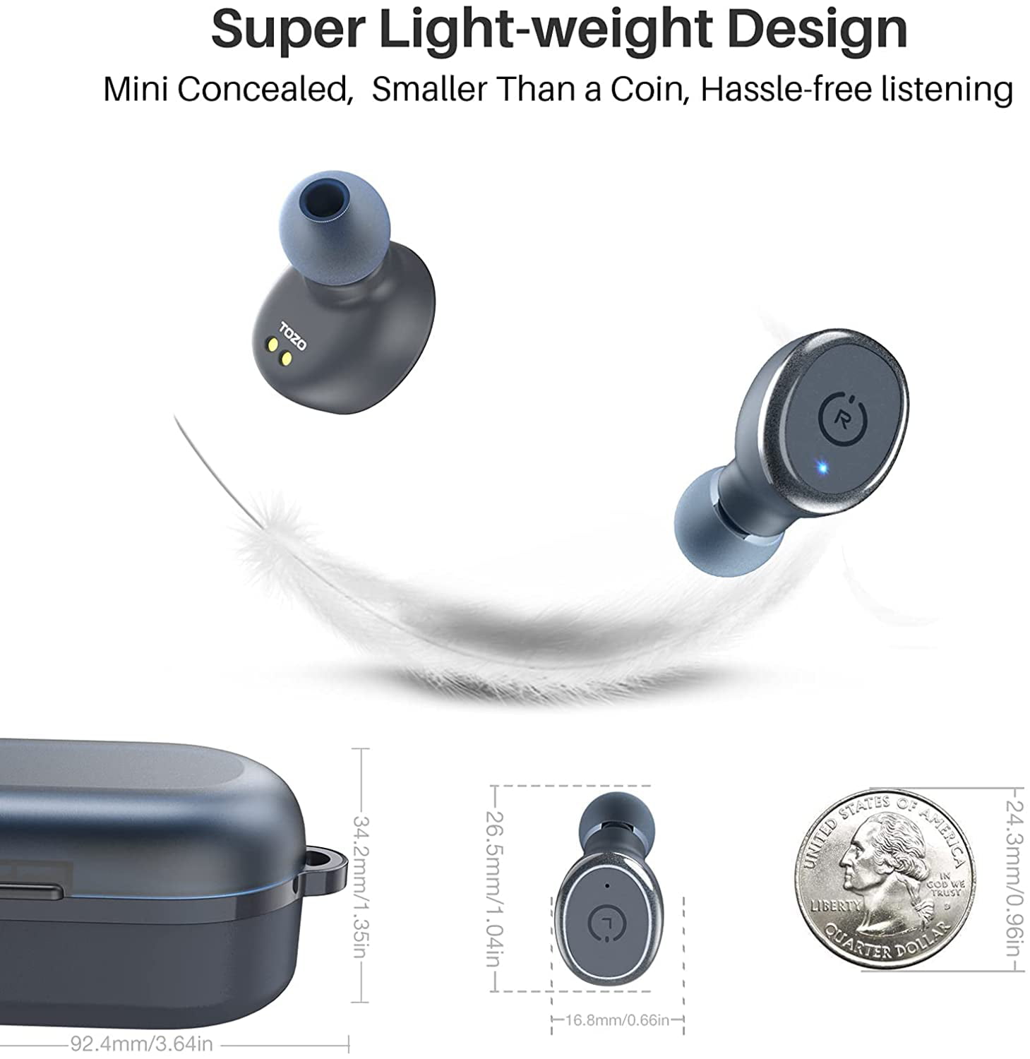 Auriculares Bluetooth IPX8 Impermeable Bluetooth 5.3 Inalámbricos con –  SacrificioShop