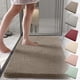 thumbnail image 1 of Alfombra larga de terciopelo - Esterilla de baño súper absorbente, alfombra gruesa antideslizante, 60x40cm, gris/verde/caqui/rosa/rojo/café, 1 of 6