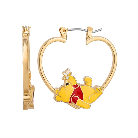 Disney Winnie the Pooh Hoop Earrings with Classic Style