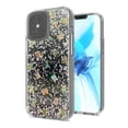 thumbnail image 4 of Apple iPhone 12 Pro Max (6.7") Case Flakes Glitter Crystal Bling Sparkle Rugged Hybrid PC+TPU Back Covered Protective ,Xpm Phone Cover for iPhone 12 Pro Max - Clear, 4 of 5