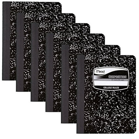 ruled college composition pack mead notebook count square sheets marble deal