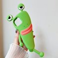 thumbnail image 3 of for iPhone 12 Pro Max Kawaii Phone Case 3D Cartoon Cute Frog Phone Case Soft Silicone Unique Fun Cover Case for Women Girls Slim Fit Anti-Drop Protective Case for iPhone 12 Pro Max Green, 3 of 14