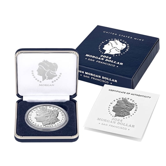 2024-S $1 Proof Morgan Silver Dollar Box, OGP & COA