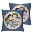 thumbnail image 2 of Nawypu Mother's Day Throw Pillow Covers 2pcs Happy Mother's Day Pillow Covers Best Mom Pillow Case Sofa Couch Living Room Bedroom Decortive Gift for Couch Sofa Bedroom Living Room, 2 of 6