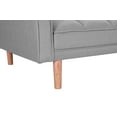 thumbnail image 5 of AUKFA Futon Sofa Bed, Mid-Century Modern Convertible Couch Loveseat Sleeper for Small Space - Light Grey, 5 of 11