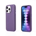thumbnail image 1 of New Luxury Leather For iPhone 15 16 Pro Max Plus Strong Magnet Case For Magsafing Cover Wireless Charging Drop Protect Covers Dark purple For iPhone 15ProMax, 1 of 6