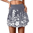 thumbnail image 1 of SHIXIAOO Jupe-Short Décontractée à Imprimé Floral d'Été pour Femmes, Jupe Courte Confortable, Extensible, Respirante, Mode pour Activités Extérieures, Mini Jupe Aguichant, Jupes Longues en Denim, 1 of 6