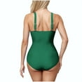 thumbnail image 4 of Simua Tummy Control Swimsuits for Women Slimming One Piece Bathing Suit Retro Ruched Push up Vintage Padded Swimwear for Beach Pool Party, 4 of 6