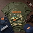 thumbnail image 4 of Jollimate Custom Name Shirt, Hooked On Being Papa T-Shirt, Funny Fishing Shirt, Fishing Dad Gift, 4 of 6