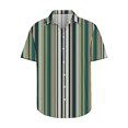 thumbnail image 4 of Mens Big & Tall Shirts Short Sleeve S-5X Plus Size Button-Down Collared Tshirts Shirt Casual Lightweight Stripe Printed Loungewear Tees Tops, 4 of 5