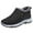 Black, variant on RXMEKW Men Snow Pants, Stylish Casual Thick-Soled Boots for Fall and Winter, Fleece-Lined, Warm and Comfortable Low-Heeled。