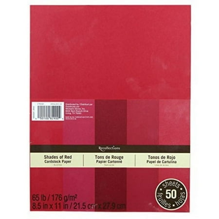UPC: 0886946506444 | recollections cardstock red 5 shades 50 sheets 8.5×11