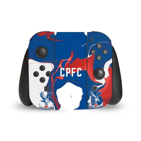 Head Case Designs Officially Licensed Crystal Palace FC Logo Art Marble Vinyl Sticker Skin Decal Cover Compatible with Nintendo Switch Joy Controller