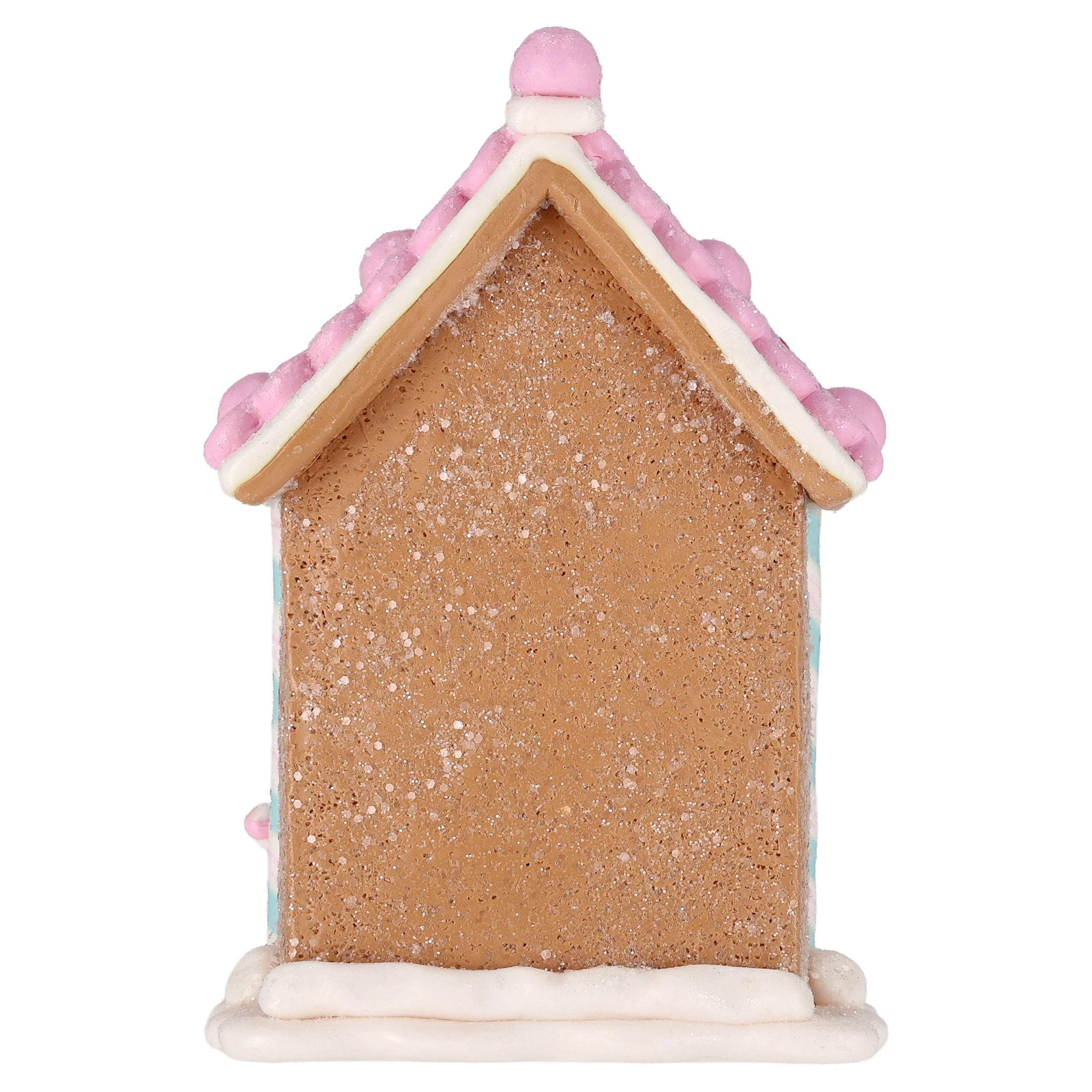Clay Dough Gingerbread House with Snowman Christmas Decoration, Multicolor, 5.3", by Holiday Time